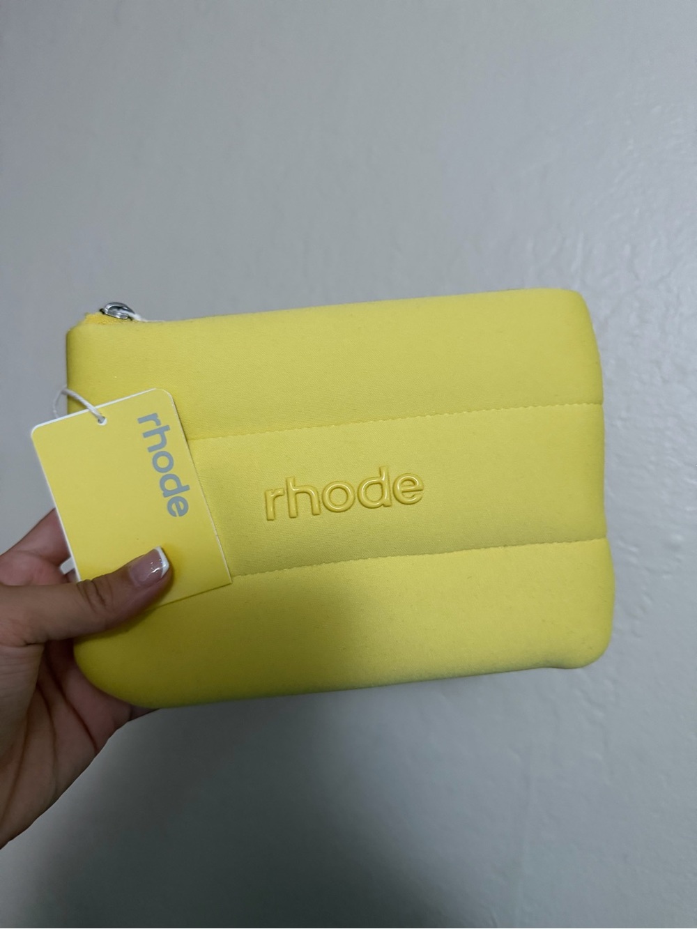 Rhode Yellow Quilted Neoprene Pouch